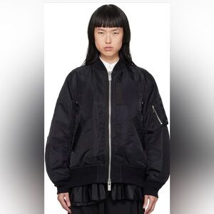 Sacai Nylon Bomber with Pleated Underpinning size 2 JP